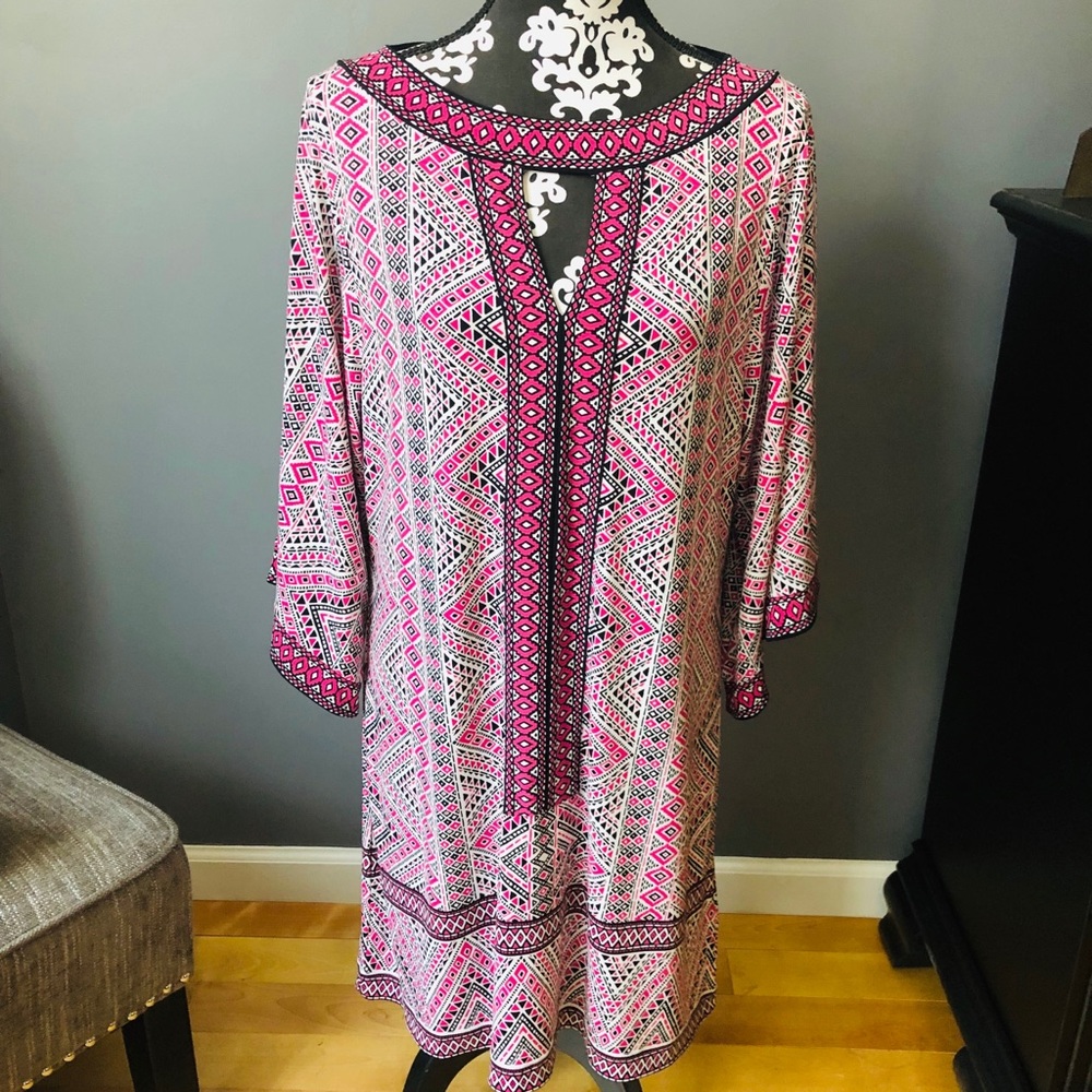 MICHAEL Michael Kors silhouette geometric dress.